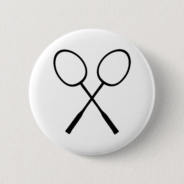 Badminton Button (Vorderseite)