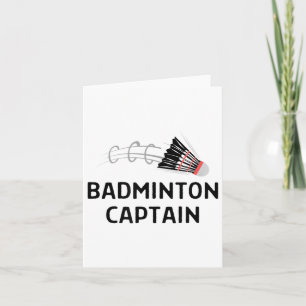 Badminton Captain Outfit Women Men Karte