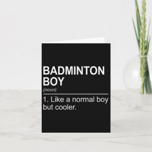 Badminton-Champion-Birdie-Bekleidung Karte