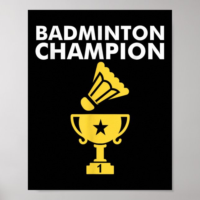 Badminton-Champion Birdie  Poster (Vorne)