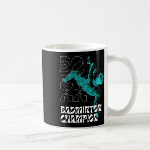 Badminton Champion Racket Shuttle Turnier Winne Kaffeetasse