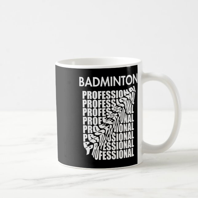 Badminton Champion Shuttle Racket Smash Turnier Kaffeetasse (Rechts)