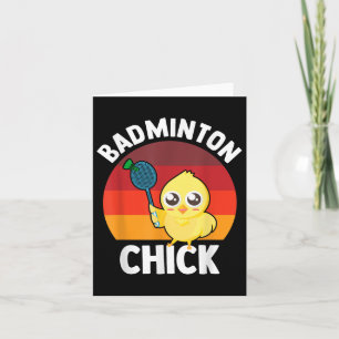 Badminton Chick Badminton Spieler Shuttle Sport Sm Karte