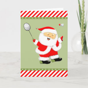 Badminton Christmas Feiertagskarte