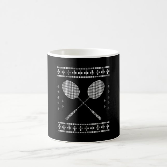 Badminton Christmas Kaffeetasse (Mittel)