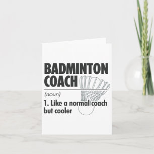Badminton Coach Noun Definition Badminton Sports P Karte