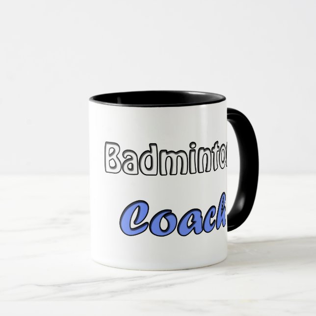 Badminton Coach Tasse (VorderseiteRechts)