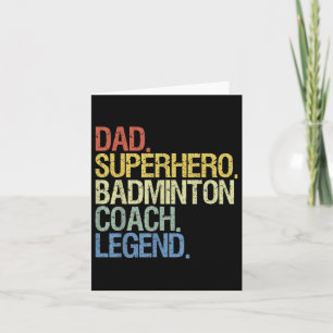 Badminton Coach Vater Karte