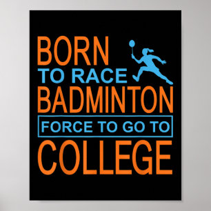 Badminton College Bekleidung Shuttle  Poster