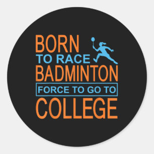 Badminton-College-Bekleidung Shuttle Runder Aufkleber