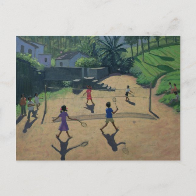 Badminton Coonoor Indien Postkarte (Vorderseite)