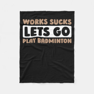 Badminton Court Racket Player - Racquet Team Shutt Fleecedecke