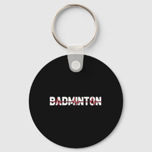 Badminton Court Schläger - Racquet Shuttle Ekg Her Schlüsselanhänger
