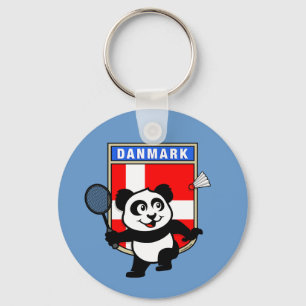 Badminton Denmark Panda Schlüsselanhänger