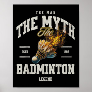 Badminton Der Mann Der Mythos Die Badminton-Legend Poster