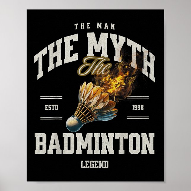 Badminton Der Mann Der Mythos Die Badminton-Legend Poster (Vorne)