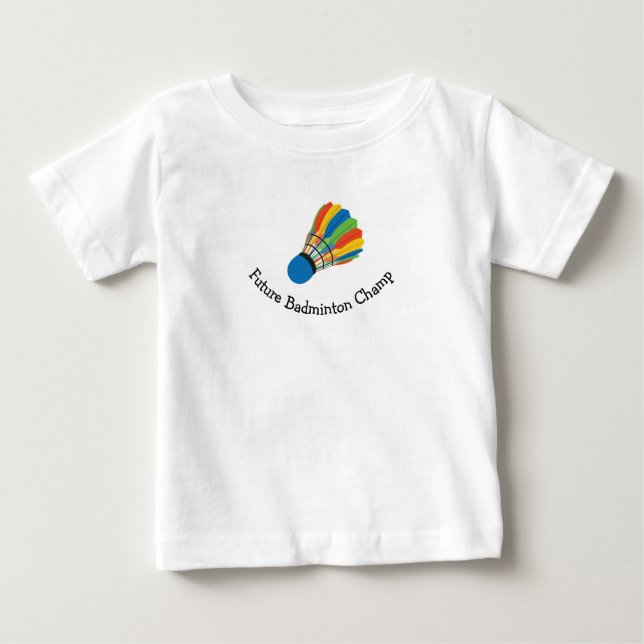 Badminton Design Baby T-shirt (Vorderseite)