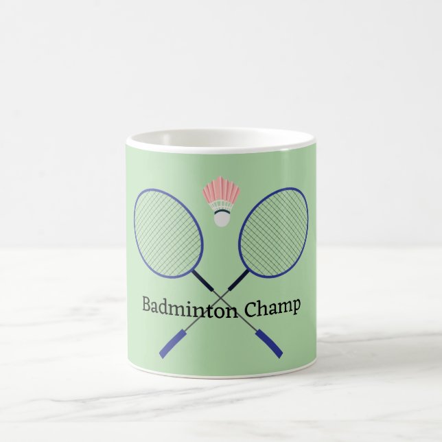 Badminton Design Coffee Tasse (Mittel)