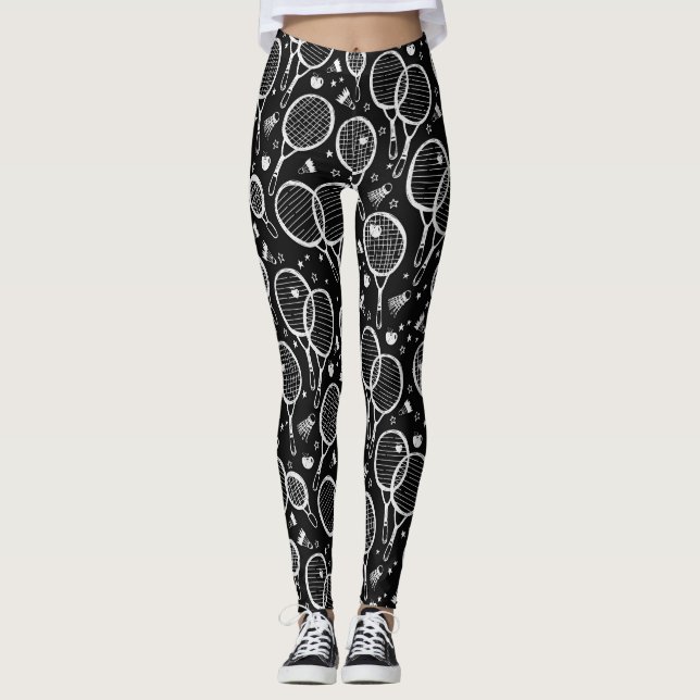 BADMINTON Design Leggings (Vorderseite)
