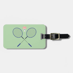 Badminton Design Luggage Tags Gepäckanhänger
