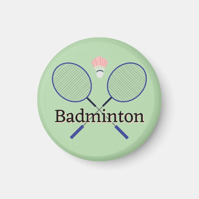 Badminton Design Magnet (Vorne)
