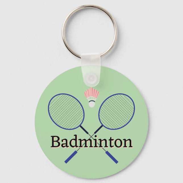 Badminton Design Schlüsselanhänger (Vorderseite)