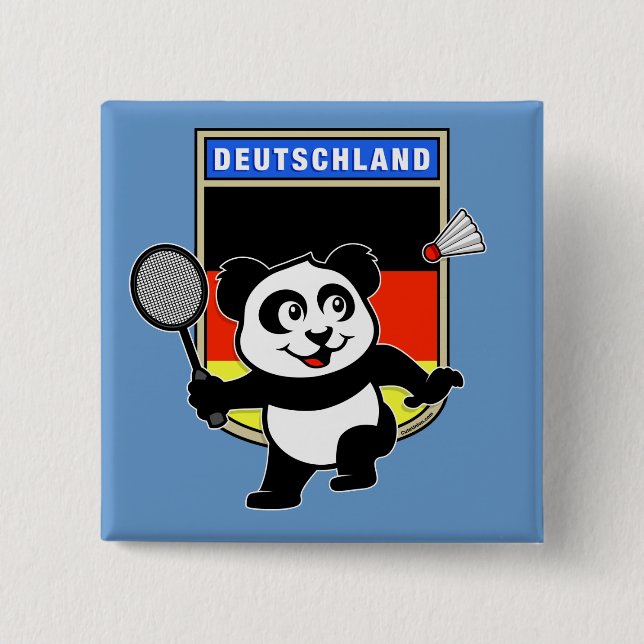 Badminton Deutschland Panda Button (Vorderseite)