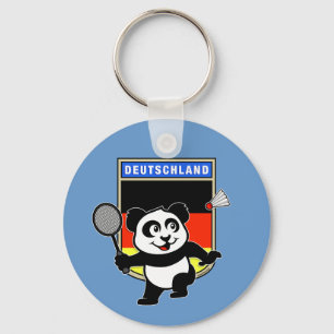 Badminton Deutschland Panda Schlüsselanhänger