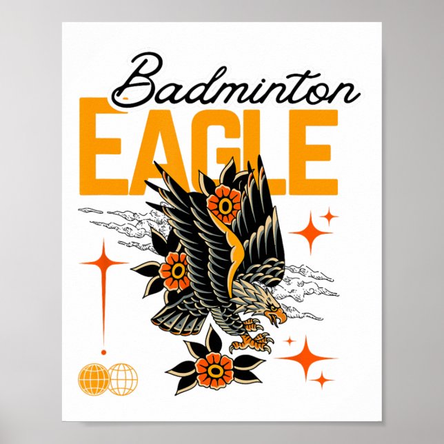 Badminton Eagle Poster (Vorne)