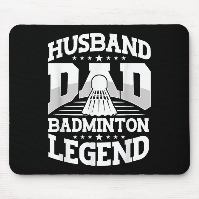 Badminton, Ehemann Vater Badminton Legende Shuttle Mousepad (Vorne)