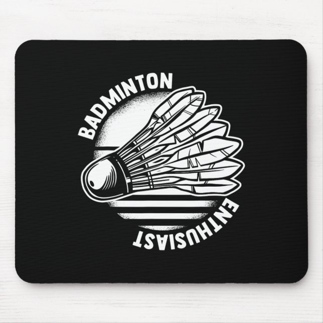 Badminton-Enthusiasten-Shuttle Badminton-Racket Mousepad (Vorne)