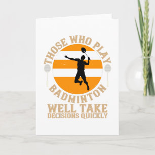 Badminton - Entscheidungen schnell treffen Karte