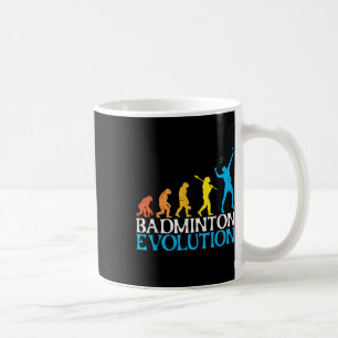 Badminton Evolution Affe Badminton Spieler Badmin Kaffeetasse