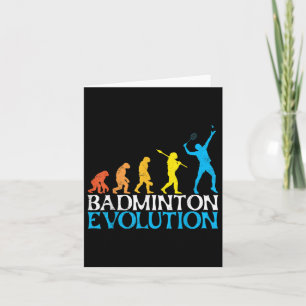Badminton Evolution Monkey Badminton Player Badmin Karte