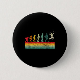 Badminton Evolution - Retro Sports Lover Shuttle Button