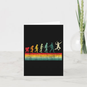 Badminton Evolution - Retro Sports Lover Shuttle Karte