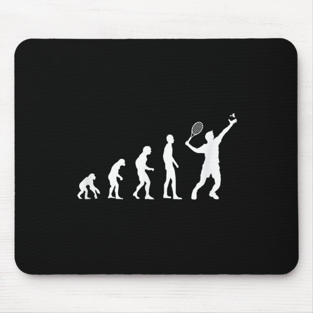Badminton Evolution Shuttle Funny Mousepad (Vorne)