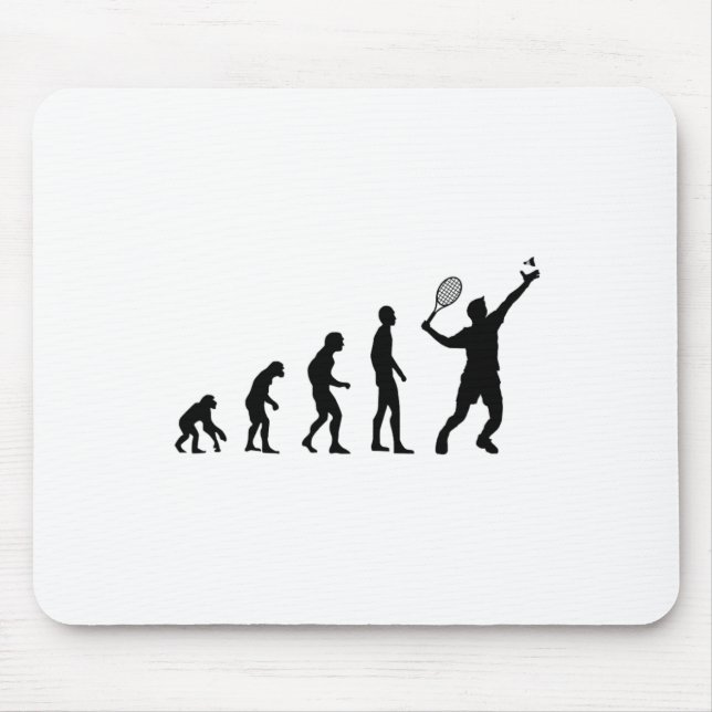 Badminton Evolution Shuttle Funny Mousepad (Vorne)