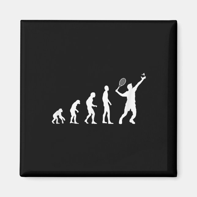Badminton Evolution Shuttle Lustig  Magnet (Vorne)