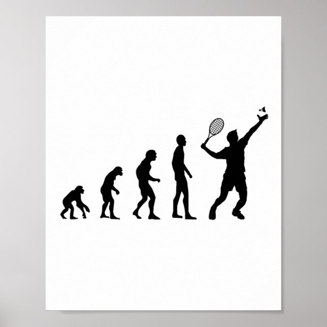 Badminton Evolution Shuttle Lustig  Poster (Vorne)