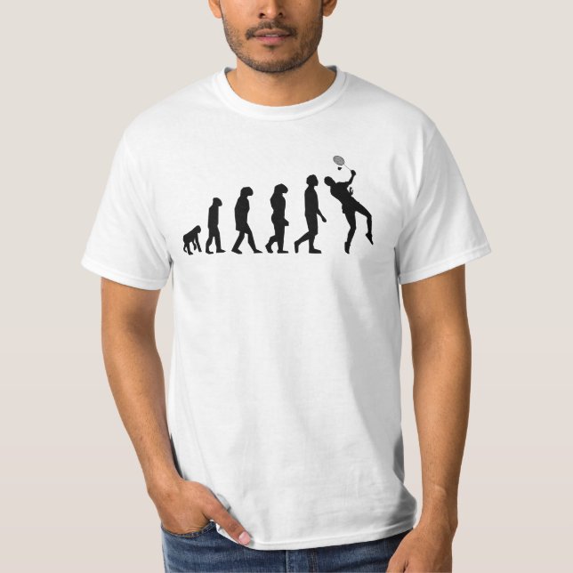 Badminton-Evolution T-Shirt (Vorderseite)