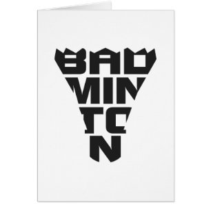 Badminton-faltende Karte