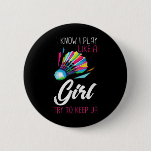 Badminton Federball Badminton Spieler Ball Sport S Button