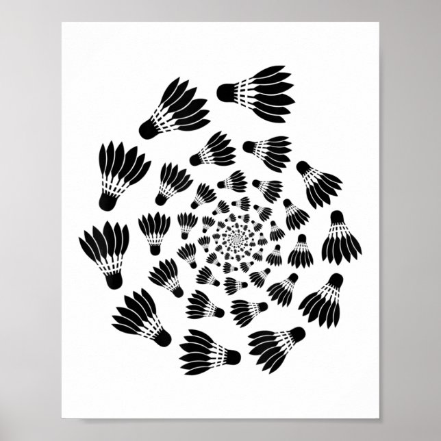 Badminton Federball Liebes Team Spieler Trainer  Poster (Vorne)