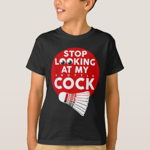 Badminton Federball Lustiges Shuttlecock T-Shirt