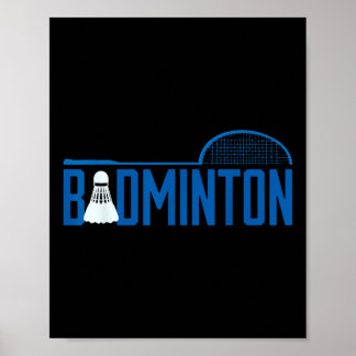 Badminton Federball Shuttlecock für Badminton Spie Poster