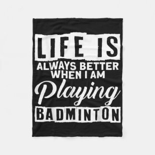 Badminton Federball Sport Badminton Spieler Traine Fleecedecke