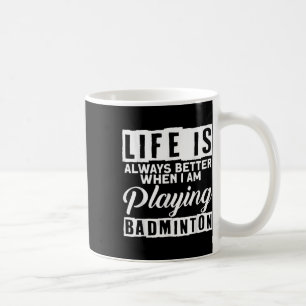 Badminton Federball Sport Badminton Spieler Traine Kaffeetasse