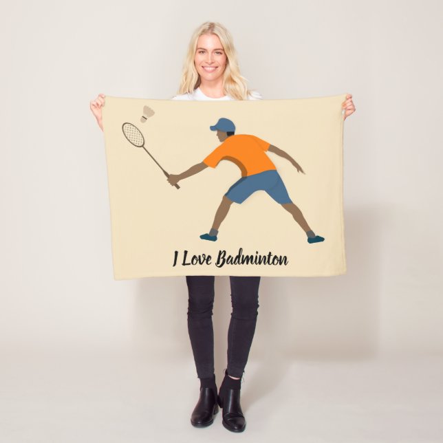 Badminton Fleecedecke (Beispiel)