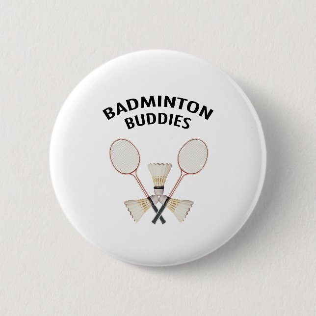 Badminton-Freunde Button (Vorderseite)